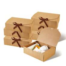 10 piezas/5 piezas/2 piezas - Caja de regalo blanca/negra/rosa/marrón con tapa, caja de regalo con cinta para propuestas a damas de honor, caja de regalo para bodas, cumpleaños, despedidas de soltera y otras fiestas, regalos de San Valentín, día de San Valentín, empaquetado, cumpleaños, manualidades, almacenamiento de belleza, empaquetado de regalos de graduación, caja decorativa para fiestas de boda
