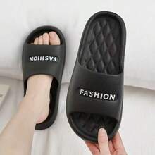 Sandalias EVA antideslizantes, para uso en el hogar y al aire libre, tipo chanclas con suela gruesa, casuales para parejas, de secado rápido y duraderas, sandalias de playa para hombres y mujeres - Negro - Ver 6