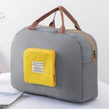 1pc Foldable Travel Storage Bag, Lightweight Large Capacity Luggage Shoulder Bag, Moving Luggage Storage Bag, Foldable Storage Bag, Portable Airplane Bag, Multifunctional Large Capacity Travel Bag, Briefcase/Computer Bag, Hand Wash Only, Luggage For Travel - Multicolor - View 9