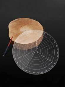 1pc Woodworking Tool - Lathe Centering Ruler, Lathe Bowl Gauge, Round Timber Measuring Gauge, Maker Circle Ruler - Multicolor - View 3