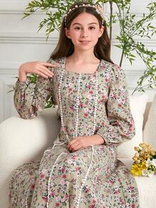 Tween Girls' Dubai Vacation Print Robe - Multicolor - View 1