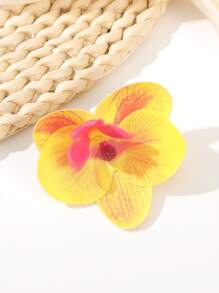 8 Stücke/1 Stück modische boho Orchideen Kunstblumen Haarspangen Klauen Haarklammern Haarspangen