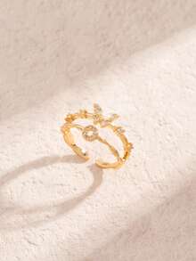 1 件复古风格儿童 26 个首字母戒指是最适合商业的定制礼物