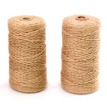 2mm 100M Natural Jute Twine Cord Ribbon Bows Crafts DIY Wedding Gift Wrap Gardening Jute Rope String Sewing Party Handmade Decoration Accessories - Jute - View 17