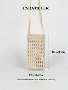 1 Túi đựng điện thoại di động gấp gọn, thoáng khí, màu trơn, móc, mỹ phẩm, sách, mở, dễ thương, dành cho nữ, túi đeo vai móc, hàng ngày, ngày lễ, đi làm, mua sắm, chụp ảnh, du lịch, cắm trại, đi bộ đường dài, trở lại trường, du lịch, ngày lễ, nữ sinh, nữ sinh, thích hợp làm túi bốn mùa, quà tặng cho mẹ - Nhiều màu - Xem 3