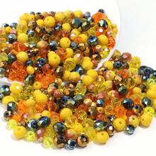 1 Gói Hạt Pha Lê Thủy Tinh Vàng Nhiều Màu Sắc, Độ Sâu Màu Ngẫu Nhiên - Màu vàng - Xem 4