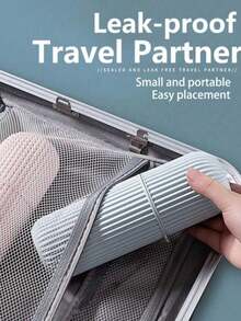 便携式旅行漱口杯、牙刷和牙膏收纳盒、旅行露营牙刷杯、旅行洗面奶套装、旅行必需品、海滩和假日返校旅行收纳盒、带杯子的旅行牙刷架 - 带漱口杯的便携式牙刷盒，适用于浴室必需品和旅行家居浴室装饰秋季装饰