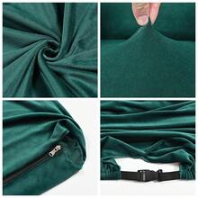 银狐天鹅绒游戏椅套、弹力电脑椅套、办公椅套、办公桌椅套、可躺式赛车游戏椅保护套、扶手椅套、游戏椅座套和弹性赛车游戏椅套（适用于扶手椅转椅） - 彩色 - 查看 8