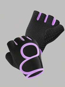 1 Pair Of Fitness Breathable Sports Men's And Women's Basketball Dumbbell Weightlifting Training Gloves, Horizontal Bar Cycling Half Finger Wrist Guard Half Finger Anti Slip Sports Gloves, Women's Fitness Gloves Gym Accessories, Sport, Gym, Home Exercise, Women's Gym Gloves, Boxing Gloves, Gym Gloves, Gym Gloves, Men's Gym Gloves