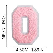 26 Remendos de Letras para Passar a Ferro, Letras Chenille A-Z Remendos Decorativos Bordados Personalizados para Costura em Roupas, Reparação de Bonés, Camisas, Sapatos, Denim, Bolsas (Rosa)