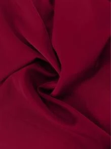 Vestido elegante de unicolor con escote en V, tirantes finos, sin mangas y con abertura alta, diseño plisado en silueta favorecedora tipo A, vestido de dama de honor o novia de largo maxiabier