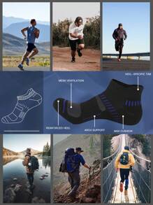 10 Pares de Calcetines de Tobillo con Amortiguación para Hombre para Verano, Calcetines de Corte Bajo Cómodos y Transpirables para Casual, Deportes y Ocio, que se pueden Usar, Paquete de 10 Pares de Calcetines de Tobillo con Acolchado para Hombres