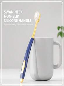 6 spazzolini da denti manuali per adulti a setole morbide e testina larga, con manico ergonomico, design antibatterico e antimuffa, per sbiancamento dei denti, cura dell'apparecchio dentale, miglioramento dell'alito cattivo, essenziali per una vita sana, adatti per la pulizia domestica quotidiana, viaggi e trasferte di lavoro convenienti, campeggio all'aperto, scorta per l'ufficio, articoli monouso per hotel, cure orale post-operatorie (Bianco) Decorazione bagno di casa Decorazione autunnale Ritorno a scuola