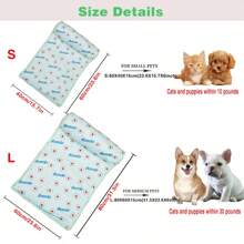 1PC Dog Cooling Mat Large Cooling Pad Summer Pet Bed For Dogs Cats Kennel Pad Breathable Pet Self Cooling Blanket Dog Crate Sleep Mat Machine Washable