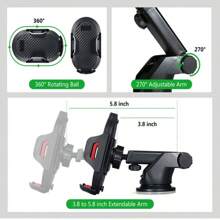 Suporte de carro com ventosa, suporte para celular com GPS, compatível com 13, 12, 11 Pro Max, X, 7 e 8