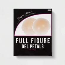 Fashion Forms Sujetador sin tirantes ni espalda reutilizable para figuras completas con pétalos de gel adhesivos - Cubierta para pezones de silicona de talla única - 1 - Ver 2