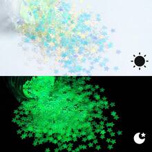 1/6Pcs Glow In The Dark Heart Star Moon Nail Glitter Sequins Decorations Luminous Butterfly Flakes For Holiday Party Nail Salon Nail Supplies Accessories Nails Nail Charms Nail Gems - Multicolor - View 8