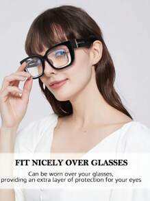 Überbrille für Frauen und Männer, große Brille zum Tragen über Brillen LB7511