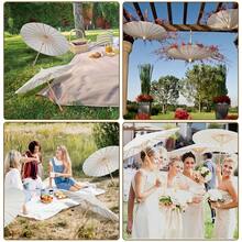 1 件遮阳伞纸伞用于装饰，大号白色纸伞，鸡尾酒会装饰，DIY 绘画伞用于婚礼新娘送礼会派对装饰，艺术和手工艺项目，植物遮阳伞，摄影道具 - 彩色 - 查看 8