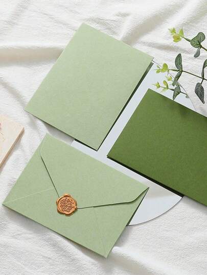 Rose Stationery Paper, High Quality Avocado Envelopes, Avocado Green, Olive Green Color, Cards & Invitations For Weddings, Letters, Gifts, DIY Pouches, Envelope Sets,School Supplies,Back To School
