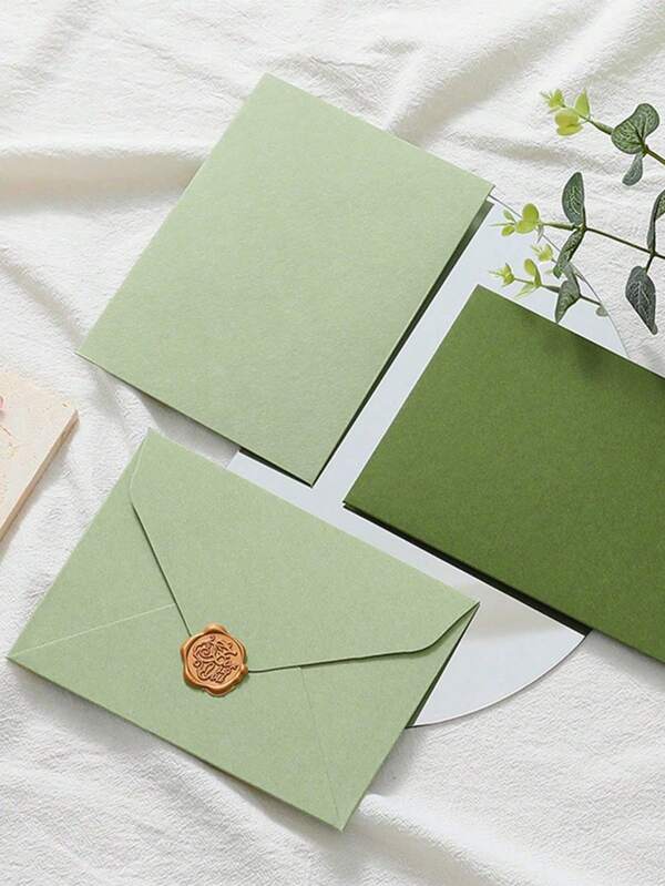 20/10/5 Buste di alta qualità all'avocado, verde avocado, verde oliva, cartoline e inviti, inviti di matrimonio con carta di accompagnamento e sigillo di cera opzionale, buste premium per lettere, cartoline di matrimonio, buste verde scuro e verde chiaro, regali per le vacanze, sacchetti di immagazzinaggio fatti a mano DIY, buste per il ritorno a scuola