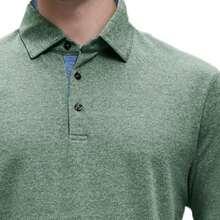 tooluck Men's Polo Shirts Long Sleeve Quick Dry Athletic Golf T-Shirts - màu xanh lá - Xem 4