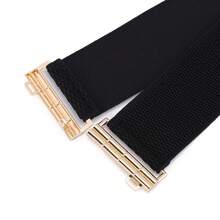 3pcs Bamboo Casual Elastic Waist Belt For Women - Black - View 6