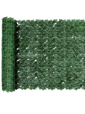 1 pieza Decoración de valla falsa para sombra, persianas enrollables de césped artificial, red de sombra con valla de hojas, adecuada para decoración del hogar, jardín, balcón, pared, patio, patio, fiesta de boda, tema de la selva, porche, regalo de Navidad, decoración interior y exterior, plantas falsas