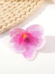 8 Stücke/1 Stück modische boho Orchideen Kunstblumen Haarspangen Klauen Haarklammern Haarspangen
