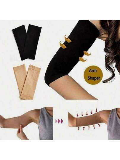 1/2 piezas Mangas de compresión para brazos, envoltura de soporte de brazos para ejercicios de fitness, accesorios para adelgazamiento y tonificación del gimnasio, Coderas