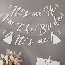 Bride To Be Bridal Shower Banner For Wedding Bachelorette Party Decorations, It's Me Hi I'm The Bride Bride Flag Hanging Decor - Multicolor - View 10