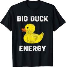 Rubber Ducky, Funny Meme, Big Duck Energy T-Shirt - Black - View 1