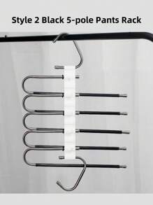 1pc 5/9 Pole Folding Pants Hangers With Multi-Layer,Suitable For Summer Shorts; Not Suitable For Autumn And Winter Clothes,(The Product Needs Simple Assembly, The Video Is An Assembly Tutorial
