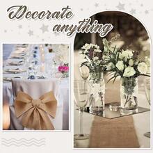 1 件 30x275 厘米天然粗亚麻桌布，乡村风格农舍乡村复古波西米亚粗麻布桌旗，适合婚礼、生日、家居、夏季派对、季节性活动 - 天然