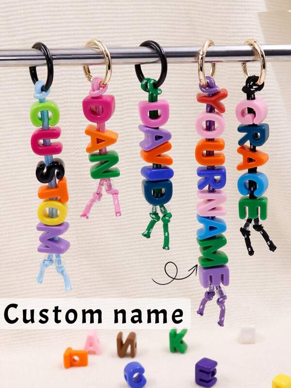 Custom Multi-Color Acrylic Letter Keychain,Personalized 1~10 Letters Keychain,Customized Bag Ornaments,Customizable Text Birthday Gifts,Name Keychain,Purse Charms For Handbags,Key Chain ,Kids Keychains,Valentine's Day,Anniversaries,Decorations,Boy, Bridesmaids,Girlfriends,Fathers,Mothers,Multi-Functional,Ornamental,Letter,Stylish,Modern,Colorful,Cute,Adorable,Casual,Custom,Personalised,Unique,Customized,Ideal Gifts For Him,Ideal Gifts For Her Back To School