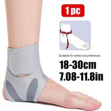 1 Pc- Adjustable Ankle Brace For Women & Men, With U-Shaped Silicone Ankle Pad-2 Hook And Loop Fasteners- Ankle Compression Brace, Arch Support Brace For Workout, Gym, Sports, Running, Basketball, Volleyball! (Black/ Rosy/ Grey) Gym Accessories - Multicolor - View 15