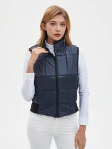 Chaleco de equitación unisex para exteriores, protector corporal de equitación, equipo de equitación - Azul Marino - Ver 2