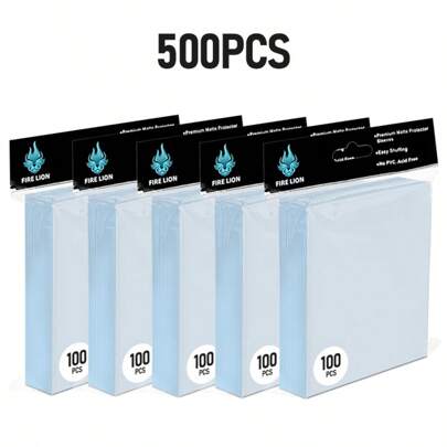 Capas para cartas com luz azul, 1000/600/500 peças, adequadas para colecionar cartas de jogo, cartas colecionáveis, protetores de cartas de plástico para beisebol, MTG, cartas esportivas