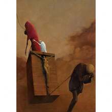 1 件现代 2025 Zdzislaw Beksinski 艺术海报墙面艺术印刷家居客厅酒吧美学装饰帆布艺术无框画 - 彩色 - 查看 32