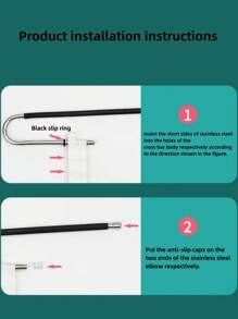 1pc 5/9 Pole Folding Pants Hangers With Multi-Layer,Suitable For Summer Shorts; Not Suitable For Autumn And Winter Clothes,(The Product Needs Simple Assembly, The Video Is An Assembly Tutorial