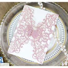 10 tấm thiệp mời hình bướm cổ điển, thiệp mời đám cưới, thiệp chúc mừng lễ hội, thiệp giấy kim tuyến vàng, dùng trang trí tiệc cưới, sinh nhật lần thứ 15, lễ rửa tội, tiệc cô dâu. - 10 cái - Xem 19