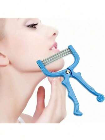 1pc Facial Hair Remover Spring Manual Removal Epilator Beauty Shaving Threading Tool For Women