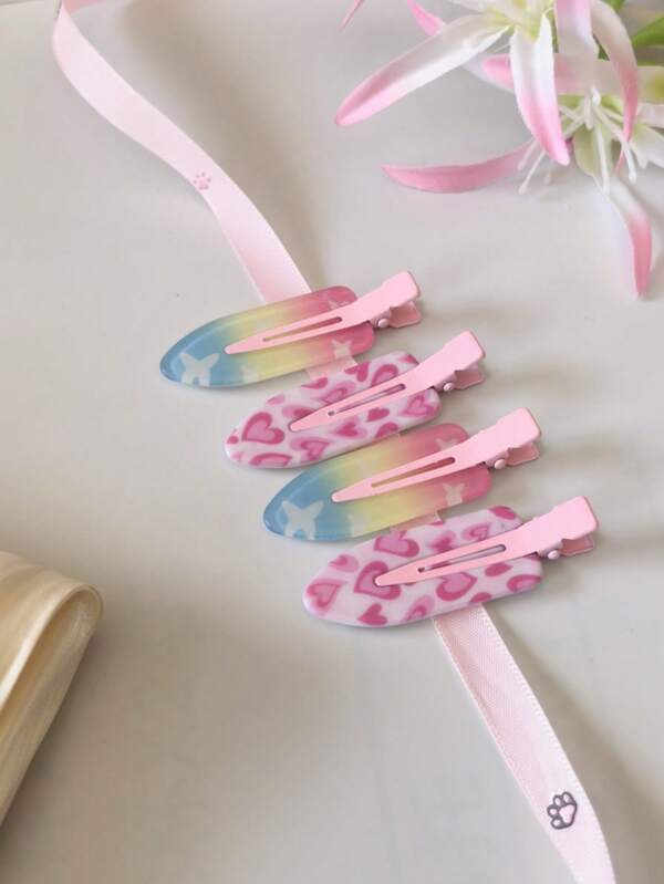 مشابك شعر إكسسوارات نسائية شفافة خفيفة للشعر والجانب، مشابك شعر مشبك للشعر، بارريّتات شعر عصرية