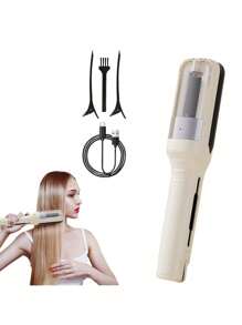 Recortador de cabello inalámbrico, Rompedor de cabello automático, Carga tipo C, Cuidado del extremo del cabello eléctrico, Recorte de daño por sequedad del cabello, Elimina las puntas abiertas, Operación de un solo clic es simple, No selecciona la calidad del cabello, Herramienta de recorte automático portátil, Opciones de varios colores