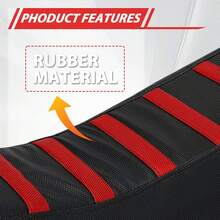 Funda de asiento de motocicleta con agarre de goma suave universal para KTM Suzuki KX KLX 50cc-250cc CRF XR RM TTR PW SSR Apollo TAO TAO la mayoría de las motos de campo a través, motocross, enduro, motociclistas, entusiastas de la montaña, aventura y jugadores individuales - Unitalla - Ver 6