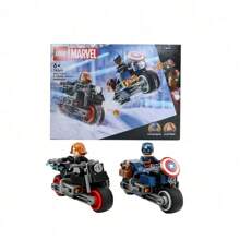 LEGO 76260- Super Héroes-Motocicleta Duo Bloques de Construcción día del Niño Regalo