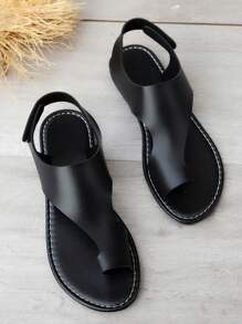 Spring/Summer New Elegant Women Flat Sandals, Fashionable Casual Beach Shoes, Non-Slip Wear-Resistant