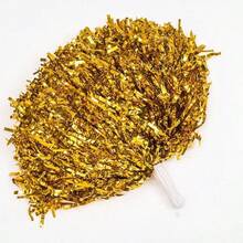 Pompons de majorette, boules de pompoms colorées avec poignée convenant aux compétitions sportives, représentations sur scène, festivals et fêtes - Multicolore - Voir 3