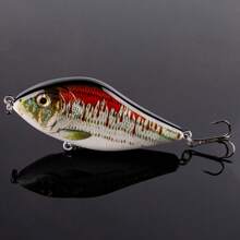Esche da pesca da 10cm e 45g, hard plastic, galleggianti, per luccio