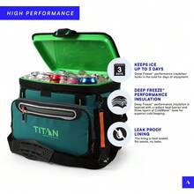 Envío local Forro rígido, y Estantería inteligente, Enfriador Titan Deep Freeze Enfriador rígido sin cremallera - Aislamiento Deep Freeze - Pino - Ver 10